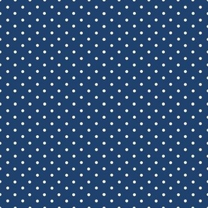 Small Polka Dots Navy Mid Blue