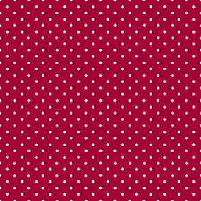 Small Polka Dots Bishop Red