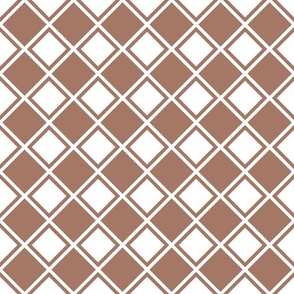 Diamond Checks Mocha Brown