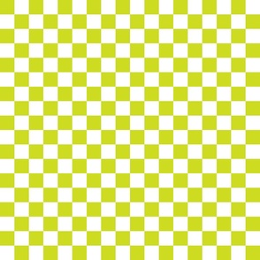 Checkerboard Bright Lime Citrus