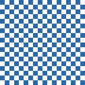 Checkerboard Distant Blue