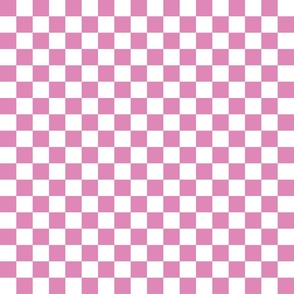 Checkerboard Fuchsia Pink