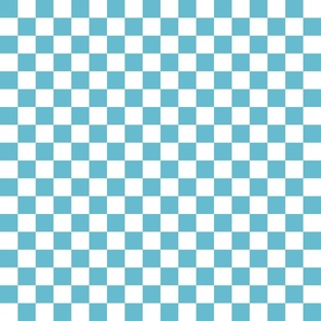 Checkerboard Lively Blue Pastel