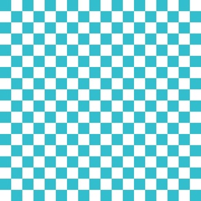 Checkerboard Tropical Blue
