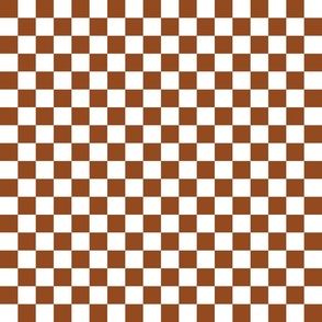 Checkerboard Umber Brown