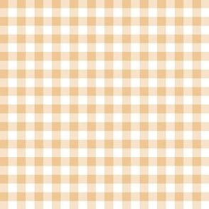 1/4" Warm Amber Gingham 