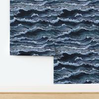 navy ocean waves