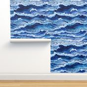 blue ocean waves