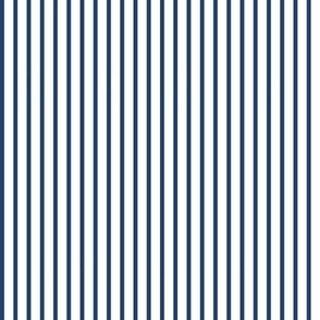 Thin Mid Navy Stripe