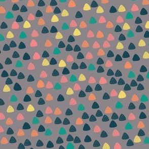 Gum drops with taupe background