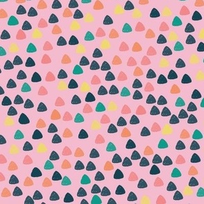 Gum drops with blush background