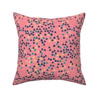 Gum drops with salmon pink background