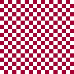 Checkerboard Bishop Red