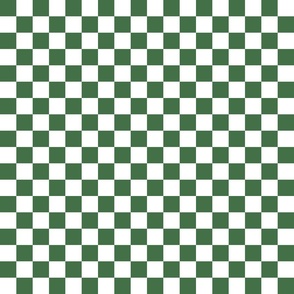 Checkerboard Deep Christmas Green