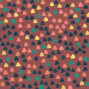 Gum drops with marsala background