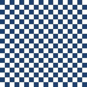 Checkerboard Mid Navy Blue