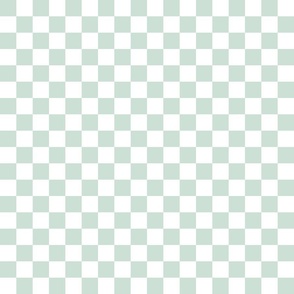 Checkerboard Mint Green