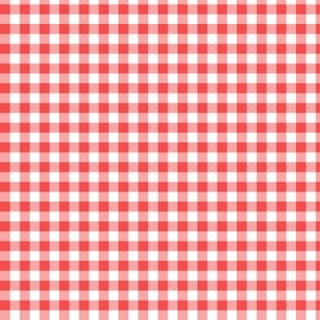 1/4" Spicy Red Gingham 