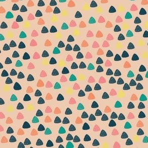 Gum drops with desert sand background