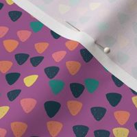 Gum drops with radiant orchid background