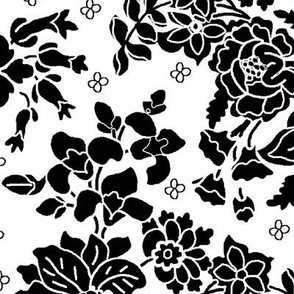 Black And White Damask   large