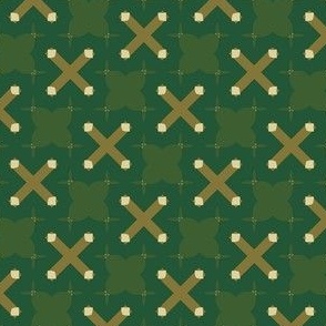 Cross stitch Emerald green x s  146