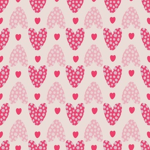 Heart shape seamless pattern