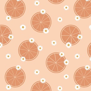 grapefruit and Daisies - Medium