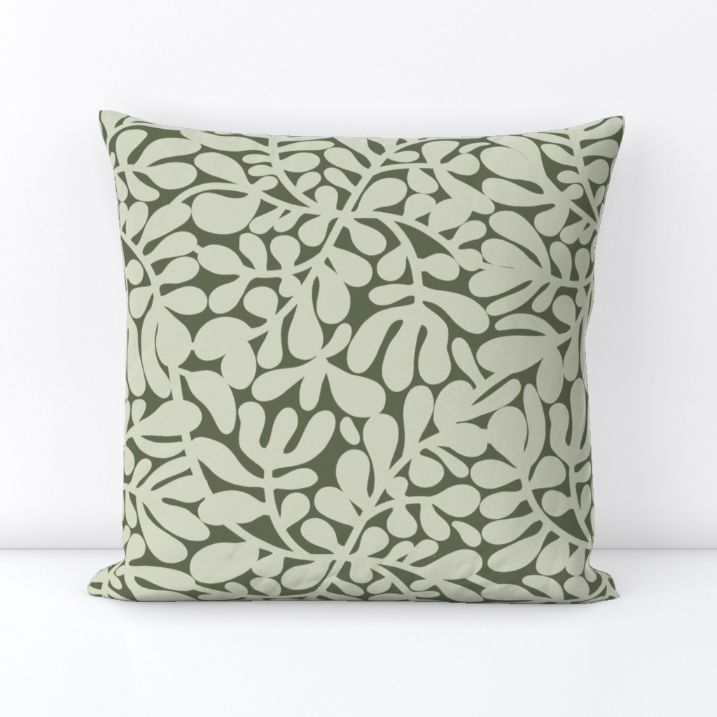 Matisse Monstera in green tones - Abstract plants