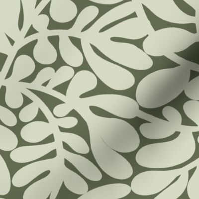 Matisse Monstera in green tones - Abstract plants