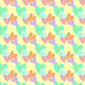 Valentine candy color anthurium heart 