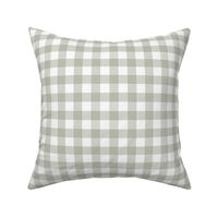 3/4" Gingham Check: Foggy Sage Buffalo Check, Buffalo Plaid