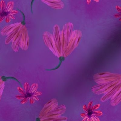 purple floral dream by rysunki_malunki