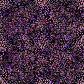 purple foliage on black by rysunki_malunki