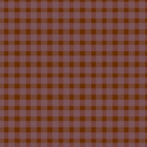 tawny brown textural gingham