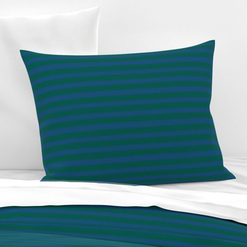 blue green 3/4 inch stripes