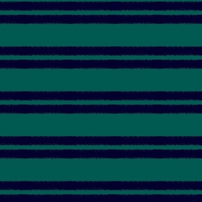 Green with textural double stripe in navy