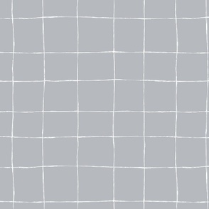 large-Sophisticated Handdrawn-Grid-white-on-smoke grey