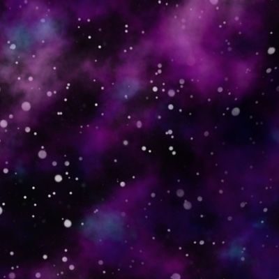 Space Universe Stars Northern Lights Pattern Violet Blue