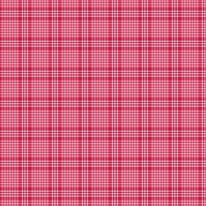 Valentine's Pink and Red Plaid - Small Scale