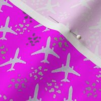 Fuchsia airplanes