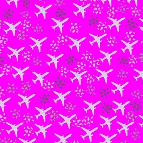 Fuchsia airplanes