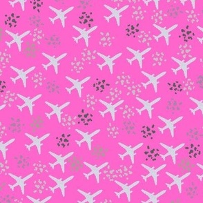 Rose pink airplanes