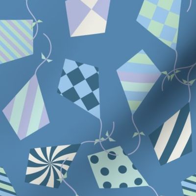 Kites ~ Large ~ Blue ~ Kids Room