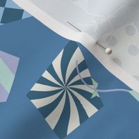 Kites ~ Large ~ Blue ~ Kids Room