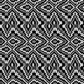 Black And White Twill Weave small