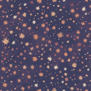 Seamless repeating pattern of a night sky full of stars