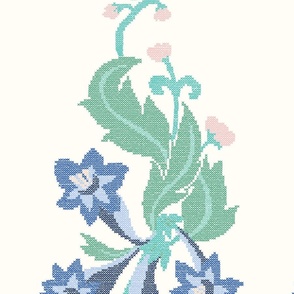 Cross_stitch floral vine - Big