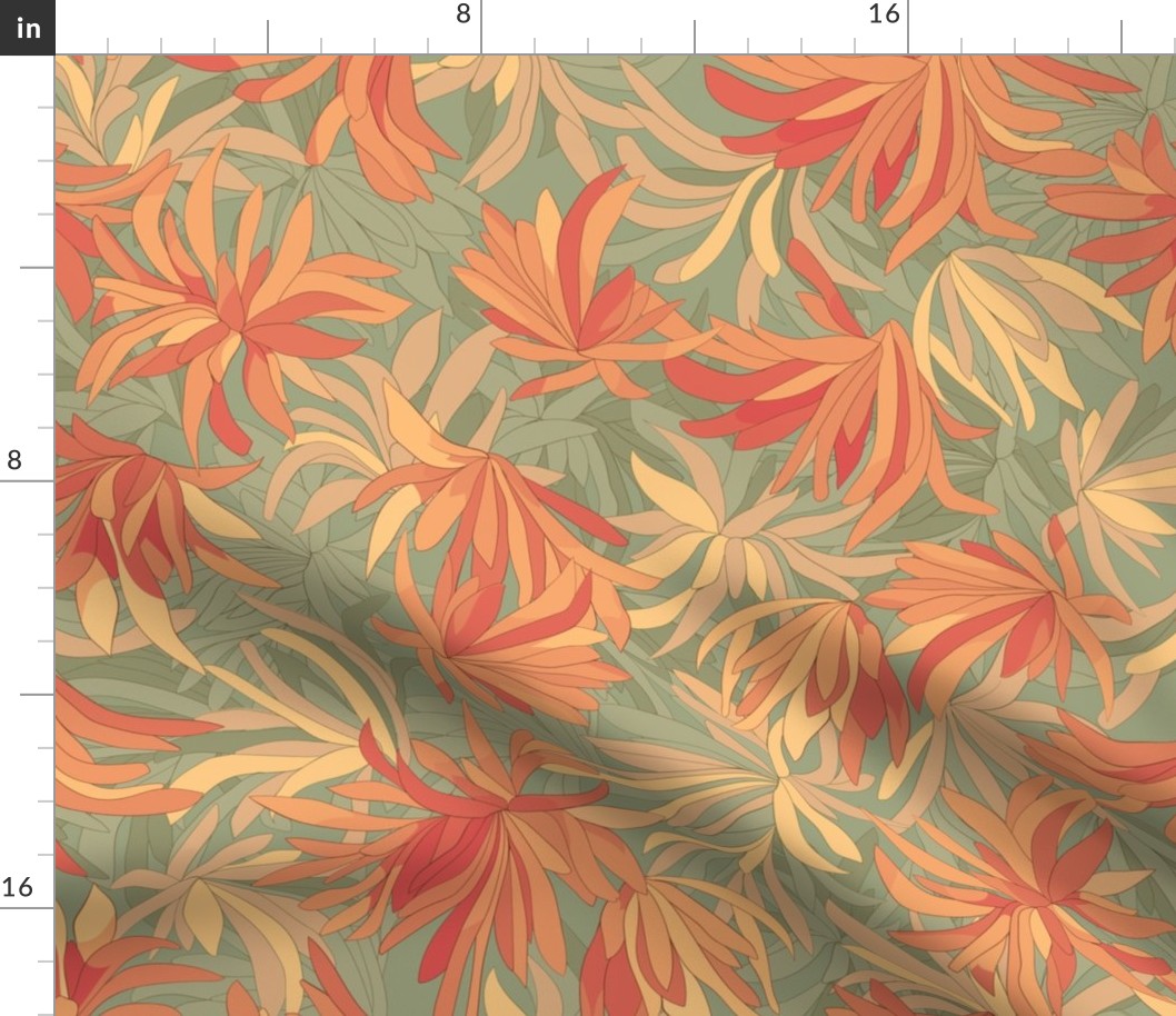 Seamless repeating pattern of all kinds of flowers