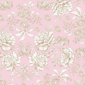 Decorative Pink Victorian Floral